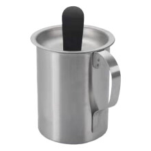 Basting Pot and Brush Set for Grilling: Compact Non-Slip Marinade Container with Flexible Handle for Meat and BBQ