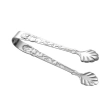 Ice Tongs for Cocktails and Snacks, Stainless Steel, Lightweight, Silver-Colored, Ideal for Parties and Bars