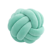 Soft Knot Ball Cushion, Handmade Plush Pillow for Kids, Nursery Decor, 100% Cotton Fabric, 30 cm Diameter