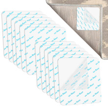 Pack of 12 Non-Slip Carpet Underlay Mats, Anti-Slip Rug Grippers for Hardwood and Tile Floors, 30x30 cm Size