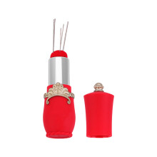 Lipstick Shape Pin Cushion Sewing Needle Holder Portable Quilted Organizer for Sewing Needles and Pins