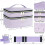 Sewing Box Double Layer Storage Bag for Yarn and Sewing Tools Large Capacity Polyester Travel Case Black 5