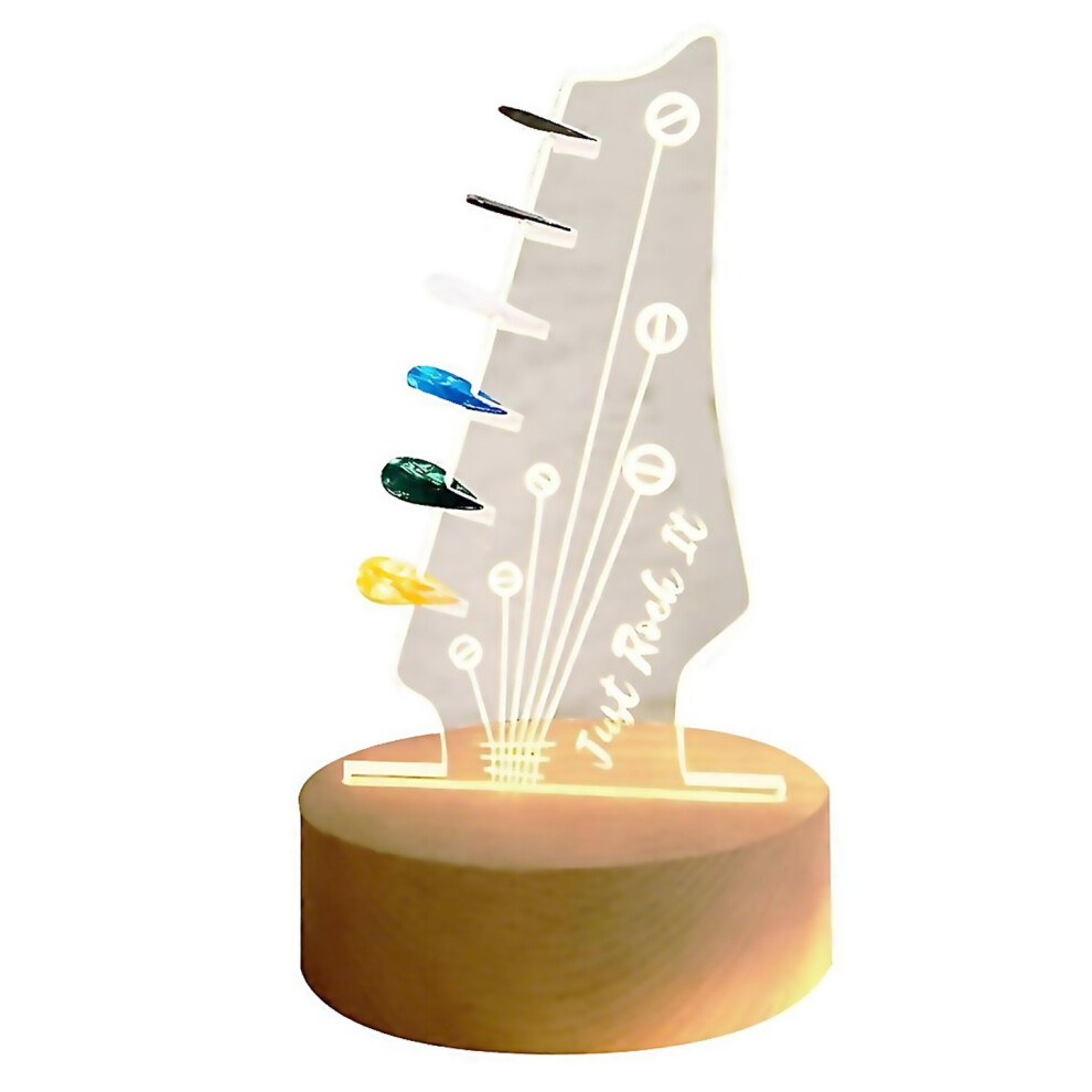 New For Guitar Pick Displayluminous Pick Storage Rackfor Acoustic Electric Bass Ukulele Violin