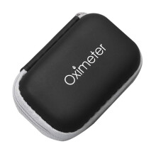 Zip Bag Carry Bag for Pulse Oximeter Protective Case, Nylon Travel Storage Bag, Portable Size, Compatible with Pulse Monitor