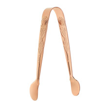 Ice Clip Sugar Supply Stainless Steel Ice Tongs 15 cm Rose Gold Small Sugar Tongs for Sugar Cubes and Ice Bucket