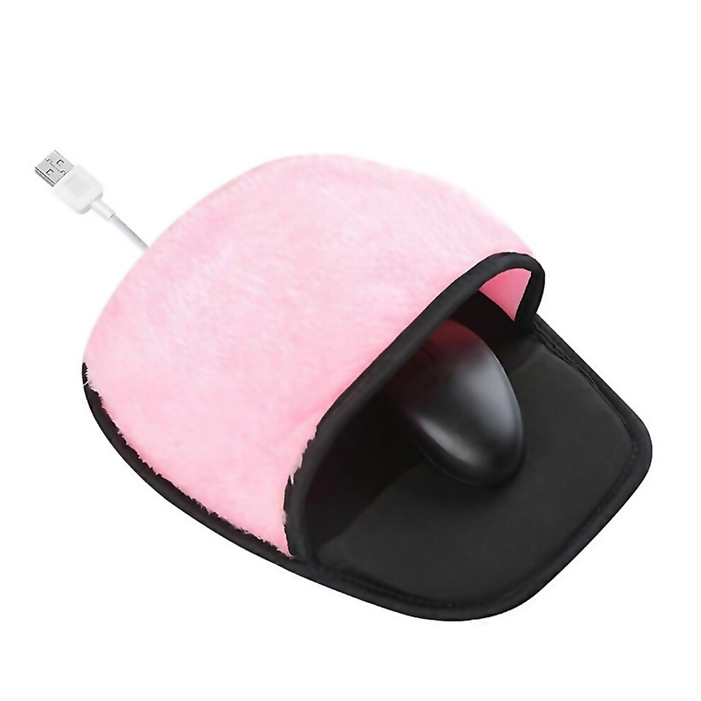 New For Usb Heated Mouse Pad Typing Hand Warmer Winter Plush Heating Mouse Pad Desk Computer Accessory