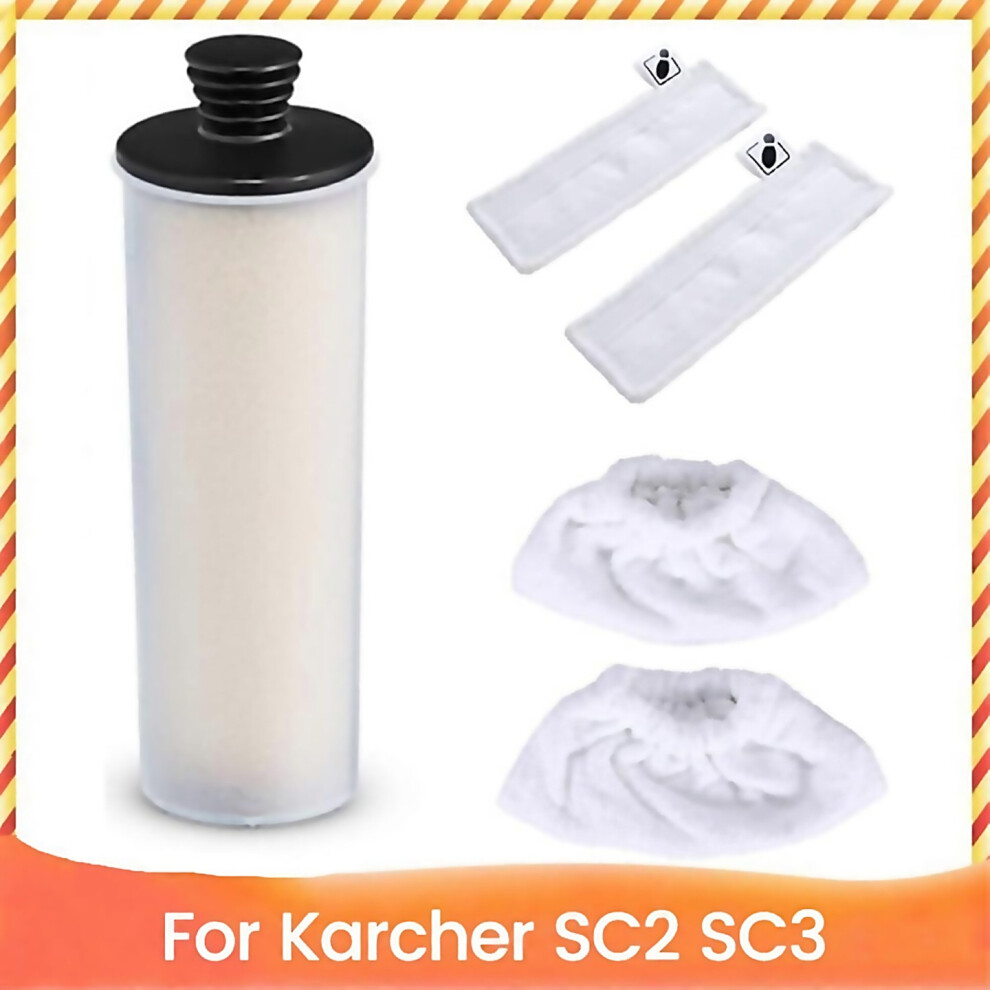 For 5 Pcs Steam Cleaner Descaling Cartridge And Mop Cloth Pad Set For Karcher Sc2 Sc3 Series Steam-image-OPC-PJWV9SF-NEW