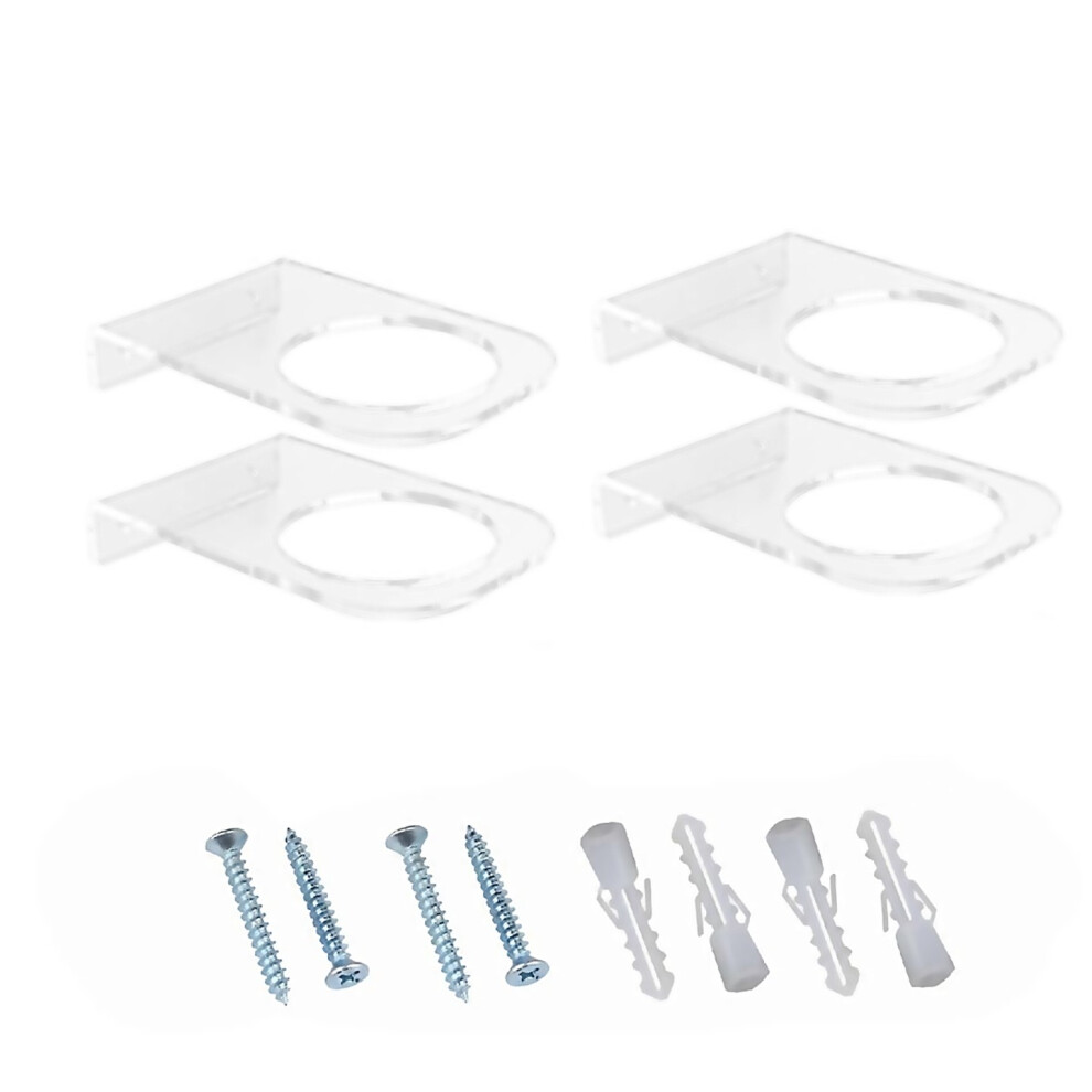 For 4 Pack Basketball Holder Wall Mount Acrylic Football Display Rack Clear Ball Holder Shelf-image-OPC-PJWV9VD-NEW