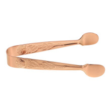 Eisclip Mini Eiszange Zuckersprache - Roségold Edelstahl Zuckerclip für Zuckerwürfel und Dessertservierung