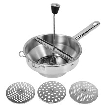 For Rotary Food Mill Potato Ricer With 3 Interchangeable Disks Great For Making Puree Or Soups