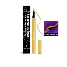 (Turmeric 0.6G) Eelhope Party Neon Liquid Eyeliner Silky Smooth Easy To Color Suitable For Prom Party Eye Makeup