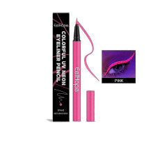 (Pink 0.6G) Eelhope Party Neon Liquid Eyeliner Silky Smooth Easy To Color Suitable For Prom Party Eye Makeup