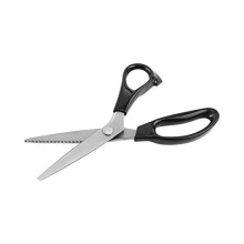 Triangular Edge Pinking Scissors Clipper with Stainless Steel Blades for Dressmaking, Fabric, Leather Crafts (4 mm)