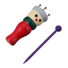 DIY Knitting Doll Wooden Knitting Tool for Beginners with Simple Weaving Frame for Cotton and Wool Yarn in Random Colors