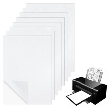 Embroidery Templates Pack of 8 A4 Water Soluble Self-Adhesive Fleece for Hand Embroidery Creative Decoration