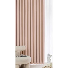 Blackout Curtains with Eyelets 160 cm Long, Pink Solid Color Room Darkening Drapes for Living Room Bedroom Kids Room 102x160 cm, 2-Piece Set