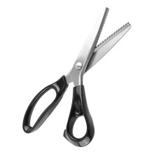 Professional Dressmaking Scissors Set - Pinking Scissors with Stainless Steel Blades for Fabrics, Leather, and Crafts, 4mm Size