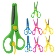 8 Piece Safety Scissors Set for Kids in Assorted Colors, Ideal for DIY Crafts, School Projects, and Home Use