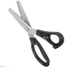 Serrated Zigzag Scissors Stainless Steel Professional 10mm Scalloped Fabric Decorating Scissors for Crafts and Sewing