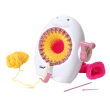 DIY Knitting Machine Penguin Design Portable Handheld Loom Tool for Craft Projects Coordination and Cognitive Skills