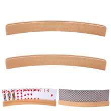 Children's Card Holders Pack of 2, 33 cm Wooden Card Stands for Playing Cards, Suitable for Ages 3 and Up