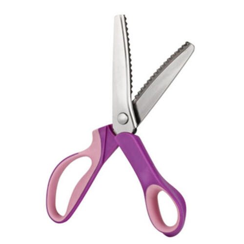 Dressmaking Scissors 8 Inch Sewing Scissors Pinking Shears with Triangular Teeth for Fabric Cutting