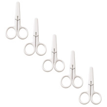 5-Piece Child Safety Scissors Set for School and Home Use, Ergonomic Design with Round Tips for DIY Crafts and Arts Projects
