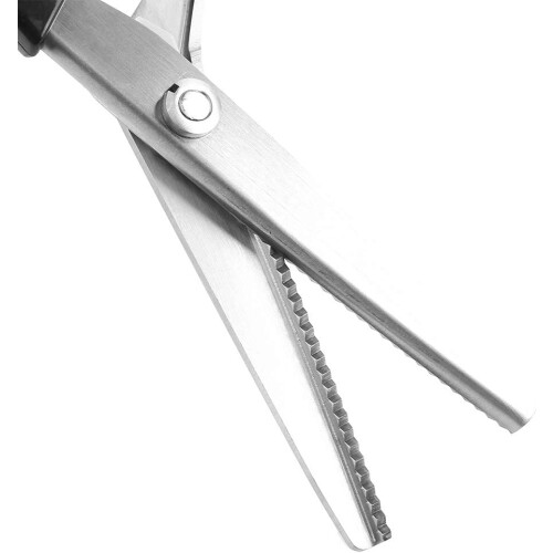 Pinking Scissors 4 mm, Multi-Purpose Fabric Scissors with Round Edge for Sewing and Crafting, Decorative Edge Scissors 2