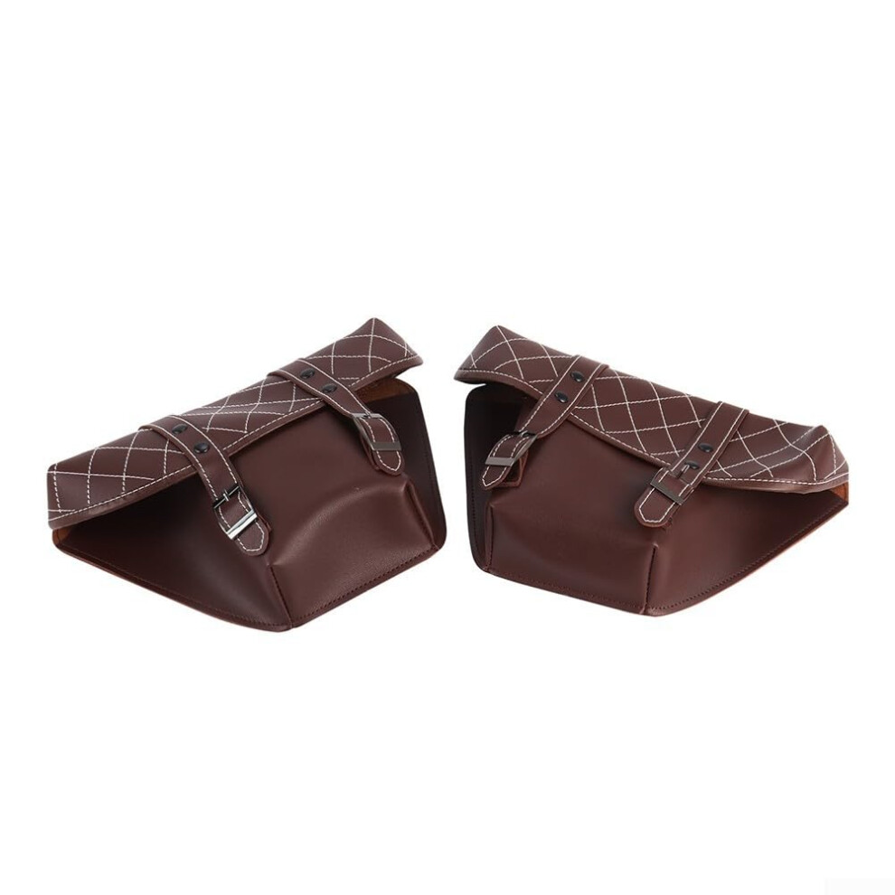 Waterproof Side Bags For Motorcycles Made Of Robust Material, Ideal For Tool And Equipment Storage Brown 6482260883601