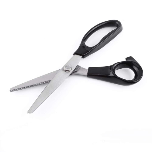 Pinking Scissors Stainless Steel 5mm Fabric Scissors Decorative Triangular Edge Sewing Scissors