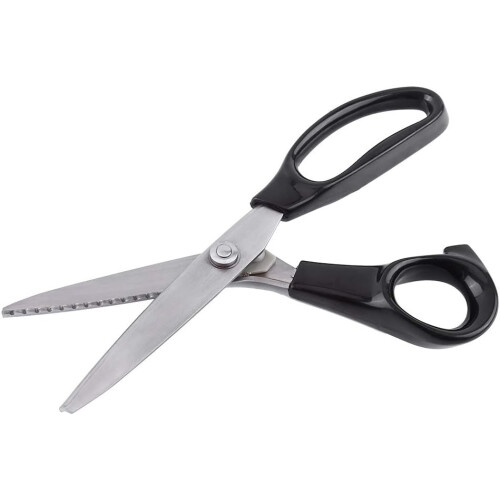 Pinking Scissors Stainless Steel 5mm Fabric Scissors Decorative Triangular Edge Sewing Scissors 2