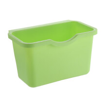 Hanging Trash Can 4L, Small Green Kitchen Compost Bin 17.5x8.5x12.5 cm for Countertop, Closet, Bathroom, Office, Camping