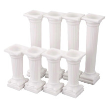 For 8pcsset Smalllarge Plastic Cake Pillarswedding Cake Pillars Standfondant Cake Support Mold White