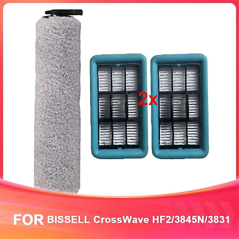 For Bissell Crosswave Hf23845n3831 Scrubbers Replaceable Roller Brush Filter Sweeper Accessories