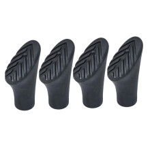 Trekking Poles Rubber Tip Covers - Durable Protection for Hiking Poles, Compatible with Most Brands, 4-Pack