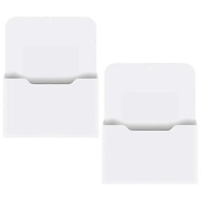 For 2 Pack Magnetic File Holder Paper Holder Pocket Organizerhanging Wall File Organizer Office