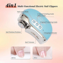 4 in 1 Electric Nail Clippers,3 Speeds Automatic Nail Clippers with Nail