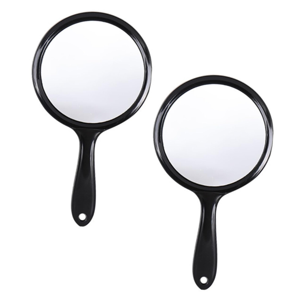Handspiegel Kosmetikspiegel Mit Griff 2 StÃ¼ck Doppelseitiger Abgerundeter Schminkspiegel FÃ¼r Damen Zuhause 20cm