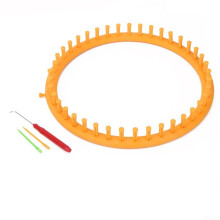 Knitting Looms Kit for Scarves and Baby Blankets, 29cm Rectangle Loom Set with Crochet Hook and Weaving Needles