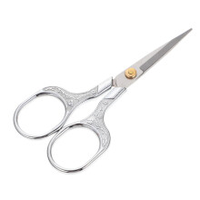 Pflaumenblütenretro Curved Embroidery Scissors Small Stainless Steel Thread Cutting Sewing Scissors Handcrafted Tool