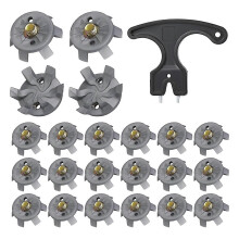 For Golf Spikes Set Includes 30 Pcs Golf Cleats Golf Cleats Spanner Metal Thread Screw 6