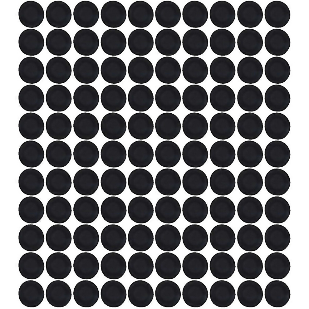 For 100 Pcs Sponge Earbud Headphone Cap Ear Pads Cover Black 6000000303815