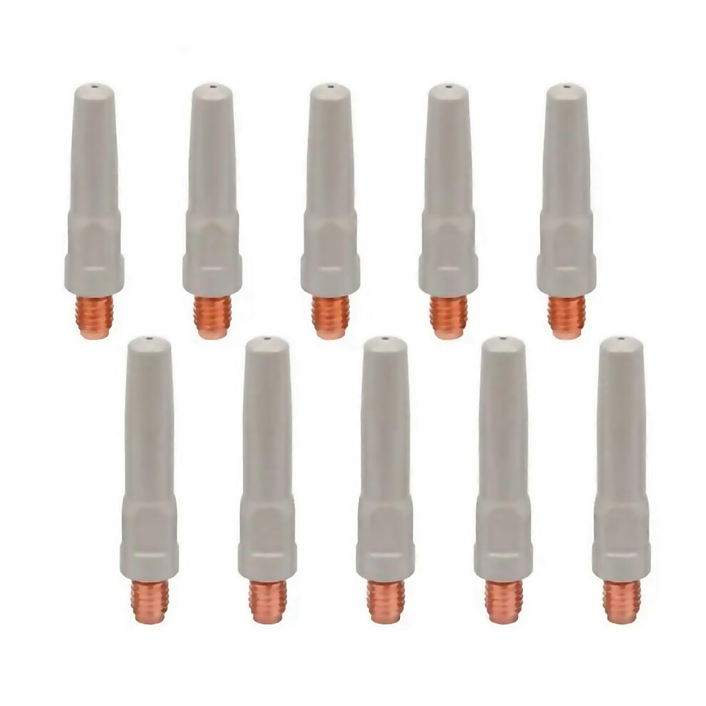 For 10Pcs Antiwelding Slag Welding Wire Feeding Tips Coated Welding Torch Nozzle Mig Welding Tool Co 6000000303433