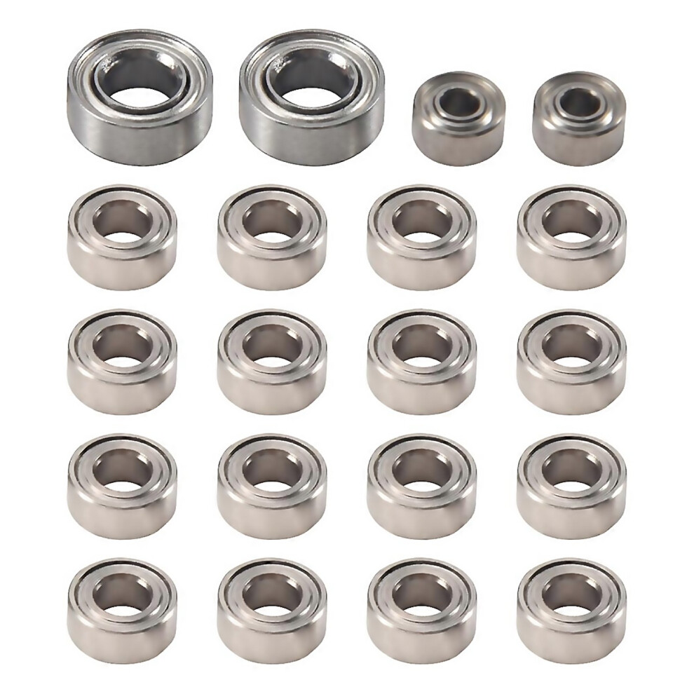 For 20Pcs Steel Ball Bearing Set For Axial Scx24 90081 Axi00001 Axi00002 124 Rc Crawler Car Spare Pa 6000000305345