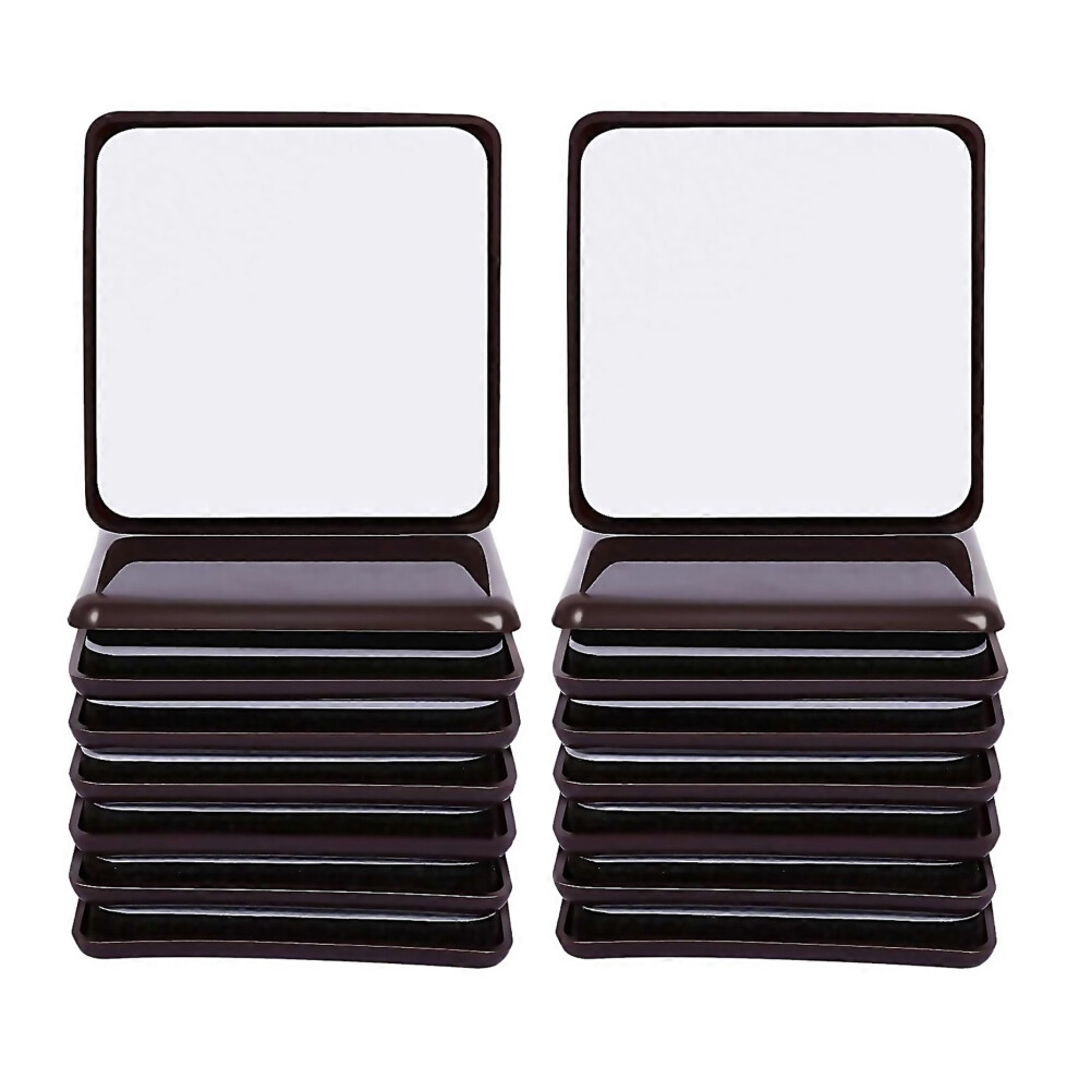 For 16Pc Furniture Sliders And Gliders Square Self Adhesive Chair Leg Sliders Floor Protector Pads F 6000000307875