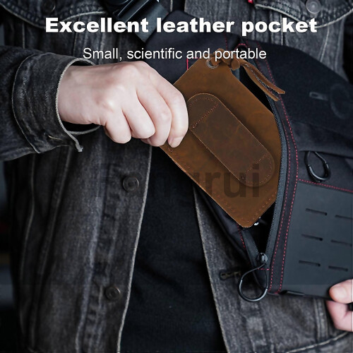 For Handmade Edc Organizer Leather Sheath Organizer Slip Pouch Case For Flashlightmultitoolknifepen 1