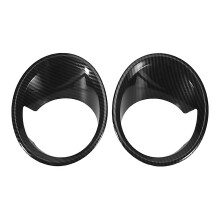 For Carbon Fiber 2pcs Plated Front Fog Light Lamp Cover Trim For Bmw X5 F15 20142018