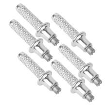 Carbon Steel Tips for Trekking Poles - Pack of 6 Durable Tungsten Steel Alpine Accessories for Hiking and Climbing