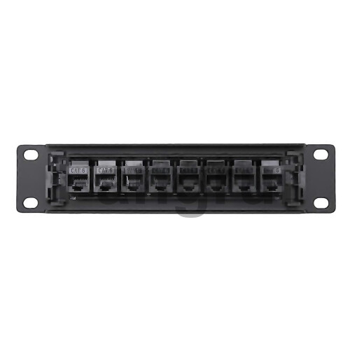 For 8 Port Straightthrough Cat6 Patch Panel Rj45 Network Cable Adapter Jack Ethernet Distribution Fr 2