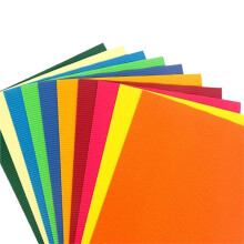 Corrugated Paper A4 10 Sheets in Assorted Colors for Handmade Christmas Wrapping and Craft Decoration